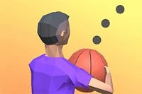 Put the basketball into the basket accurately. It can be a long distance