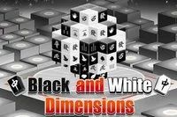 40 levels with 3D Mahjong in Black and White