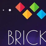 Farebné štvorce v tvare kosoštvorcov nad nápisom BRICKZ na tmavomodrom pozadí