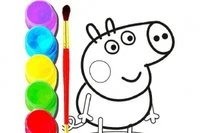 Help paint all of Peppa's friends and relatives