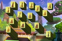 Beautiful Tower Mahjong Solitaire game with Ancient Chinese Towers
