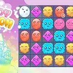 Farebné kreslené postavičky v mriežke s nápisom Cloudy Kingdom a ilustrovaným hradom na pozadí