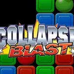 Farebné bloky v pozadí s textom COLLAPSE!
