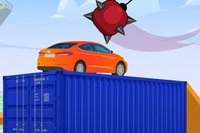 Fun and interesting car parking game on high platforms with many obstacles