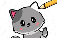 Complete puzzles in a drawing game