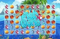 Fish World is a fun under the sea themed Match 3 in a row casual game