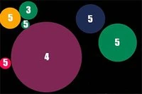 Five is a bubble shooter with a twist