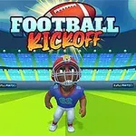 Hráč amerického futbalu s prilbou stojí na ihrisku so štadiónom v pozadí