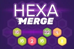 Farebné hexagónové dlaždice s číslami na tmavo fialovom pozadí s výrazným nápisom
