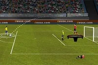 Lob the ball and try to score some goals!
