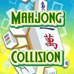 Náhľad s názvom Mahjong Collision s mahjongovými kameňmi na farebnom pozadí