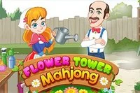 Remove all stacked Flower tiles in this Tower Mahjong game