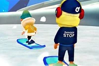 Welcome to the snow world, and enter the exciting ski match challenge