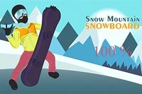 Jump obstacles in a casual one-touch snowboard game!