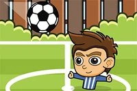 Try to survive as long as possible by balancing the soccer ball on your head