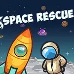 Raketa a astronaut na povrchu Mesiaca s vesmírnymi objektmi na pozadí