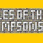 Nadpis Tiles of the Simpsons poskladaný z malých obrázkov postáv na žltom pozadí