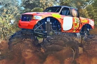 Here is a monster-truck stunt arcade game with 3D models